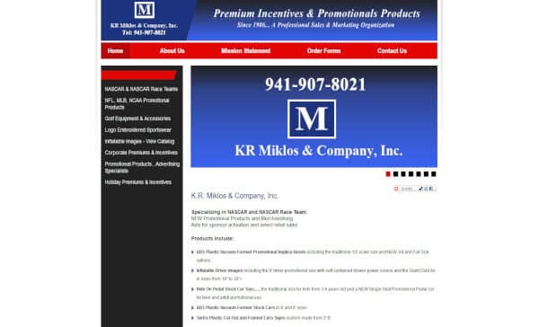 K.R. Miklos company website