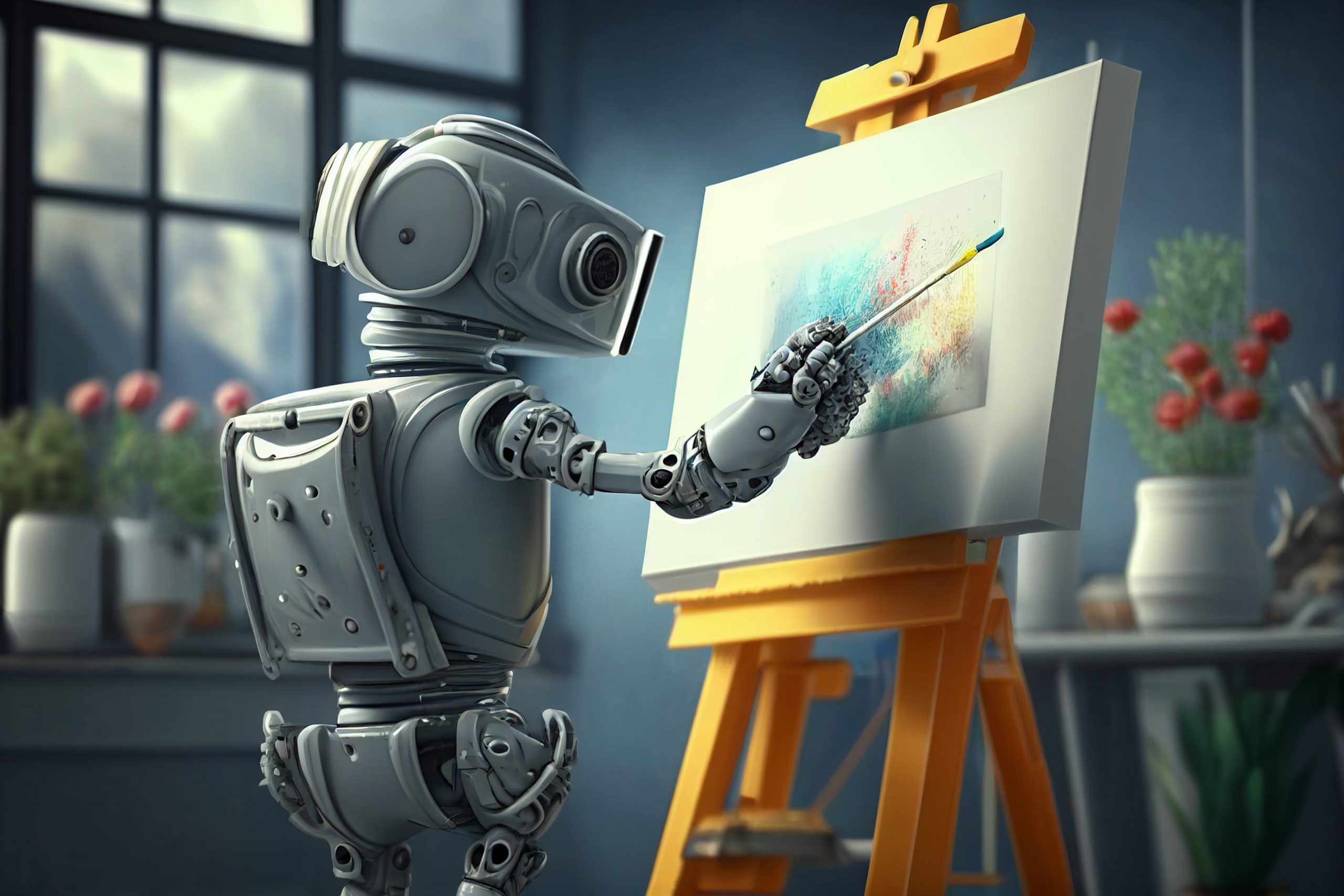 image robot painting