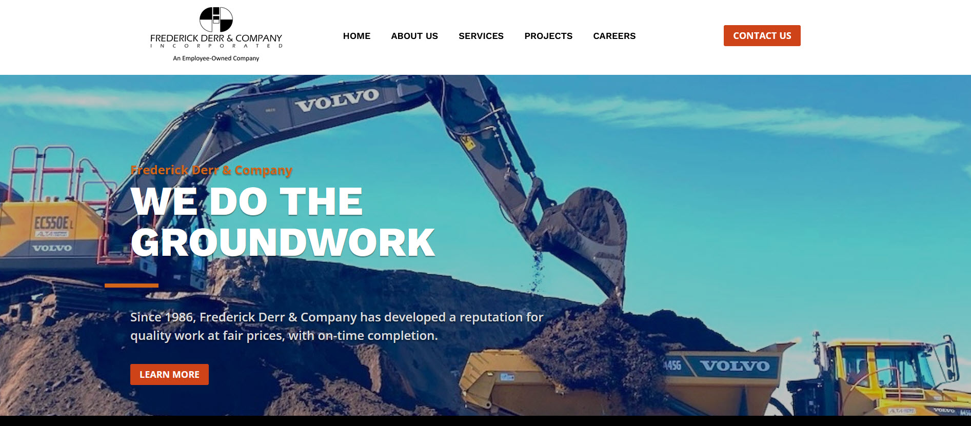 image Derr home page