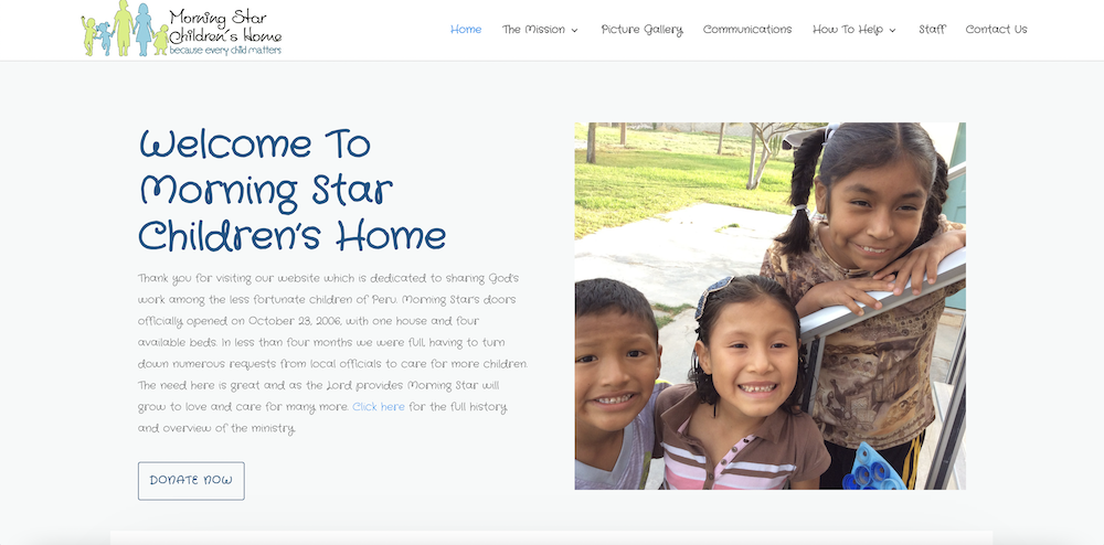 Morning Star Children’s Home Peru