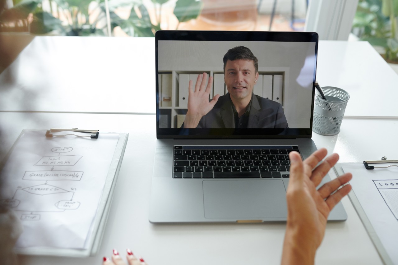 image of man on zoom
