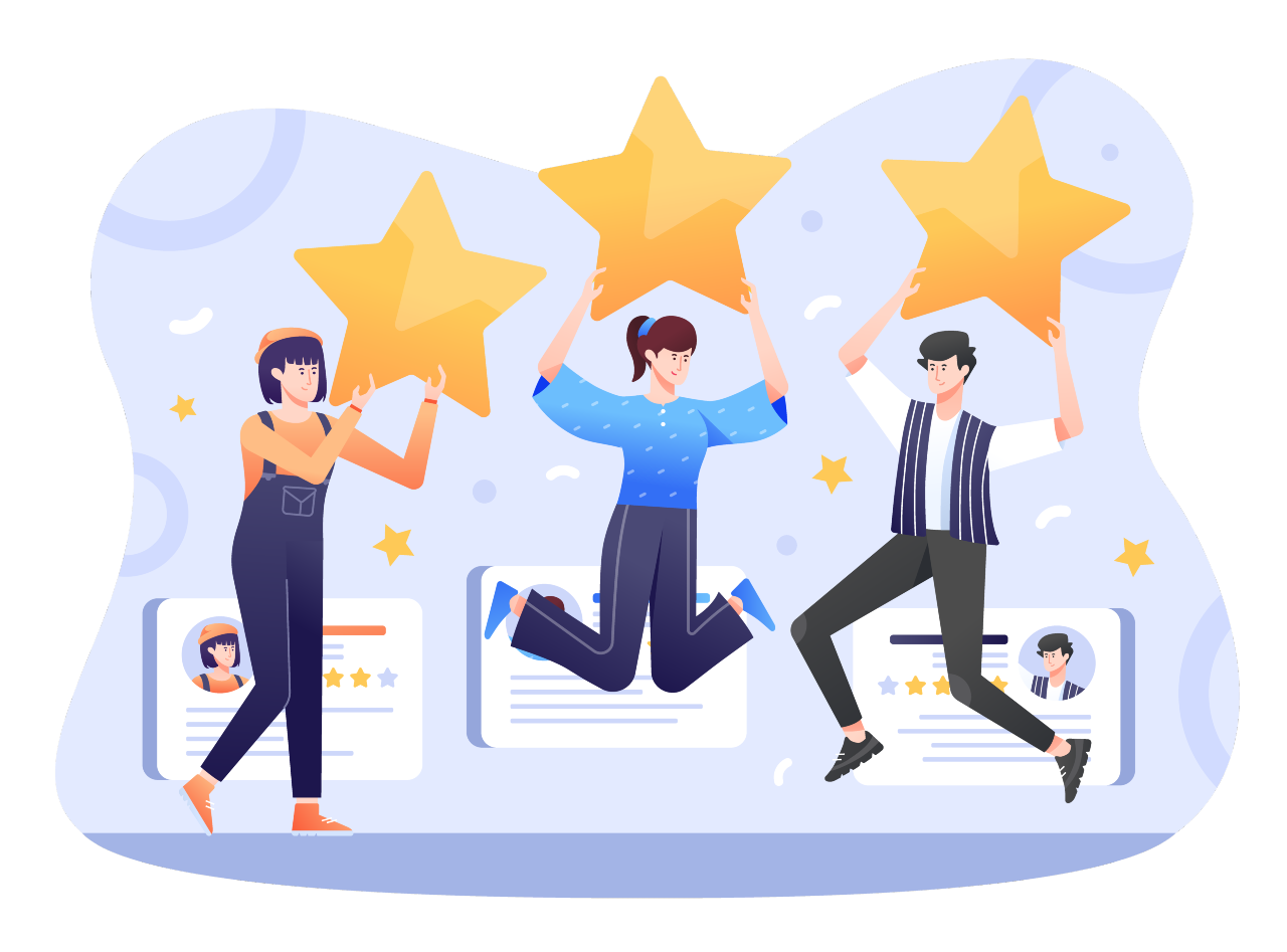 image of customers review